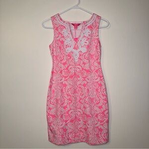 NWT Lilly Pulitzer Harper Shift Dress Havana Pink Claudia Sz XXS